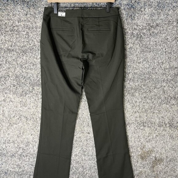 Express Pants Womens 8R Olive Green Columnist Barely Boot Mid Rise Dress Work - Picture 7 of 12